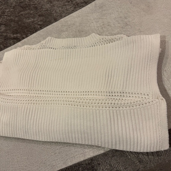 ME+EM White Open-Knit Cotton Sweater Tagged size L, fits more like S-M (!) - Picture 11 of 12